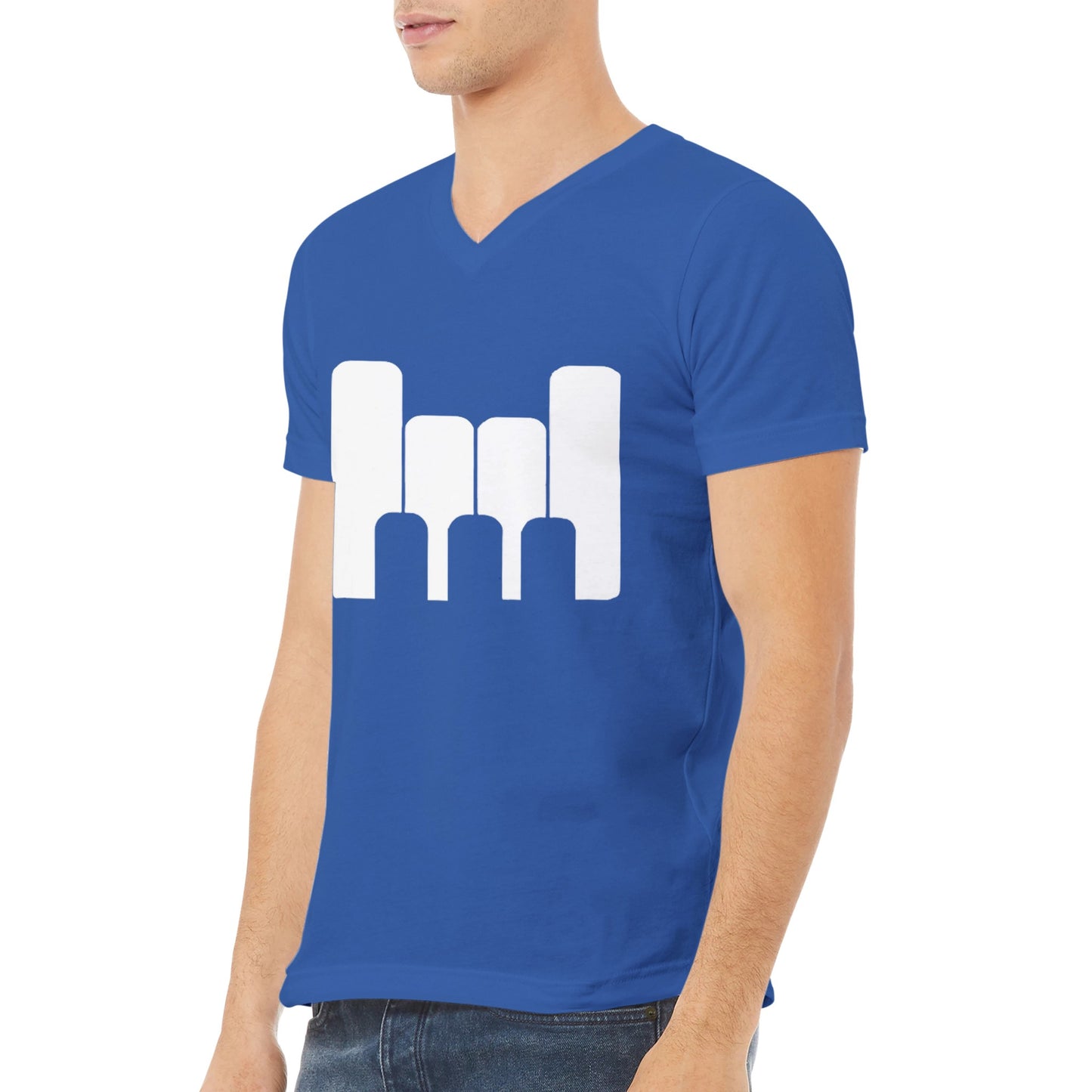 Rock On (Piano Keys) (V Neck)