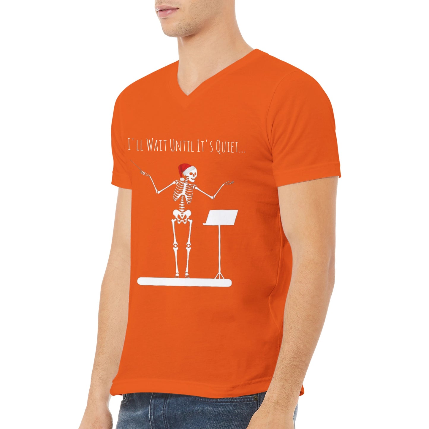 I'll Wait Until It's Quiet--Christmas Edition (V Neck)