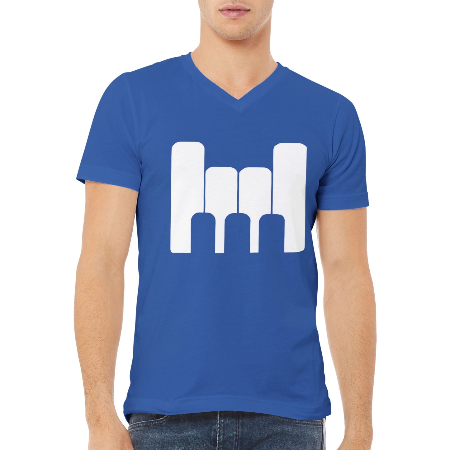 Rock On (Piano Keys) (V Neck)