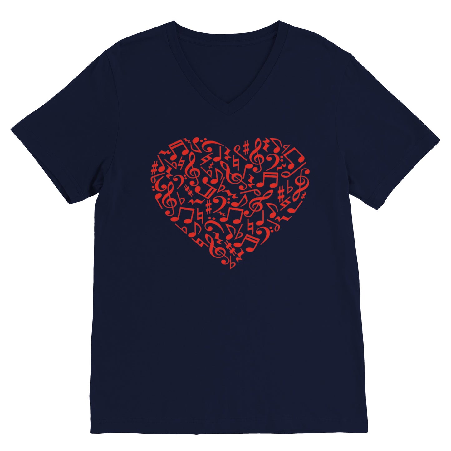 Music Heart (V Neck)