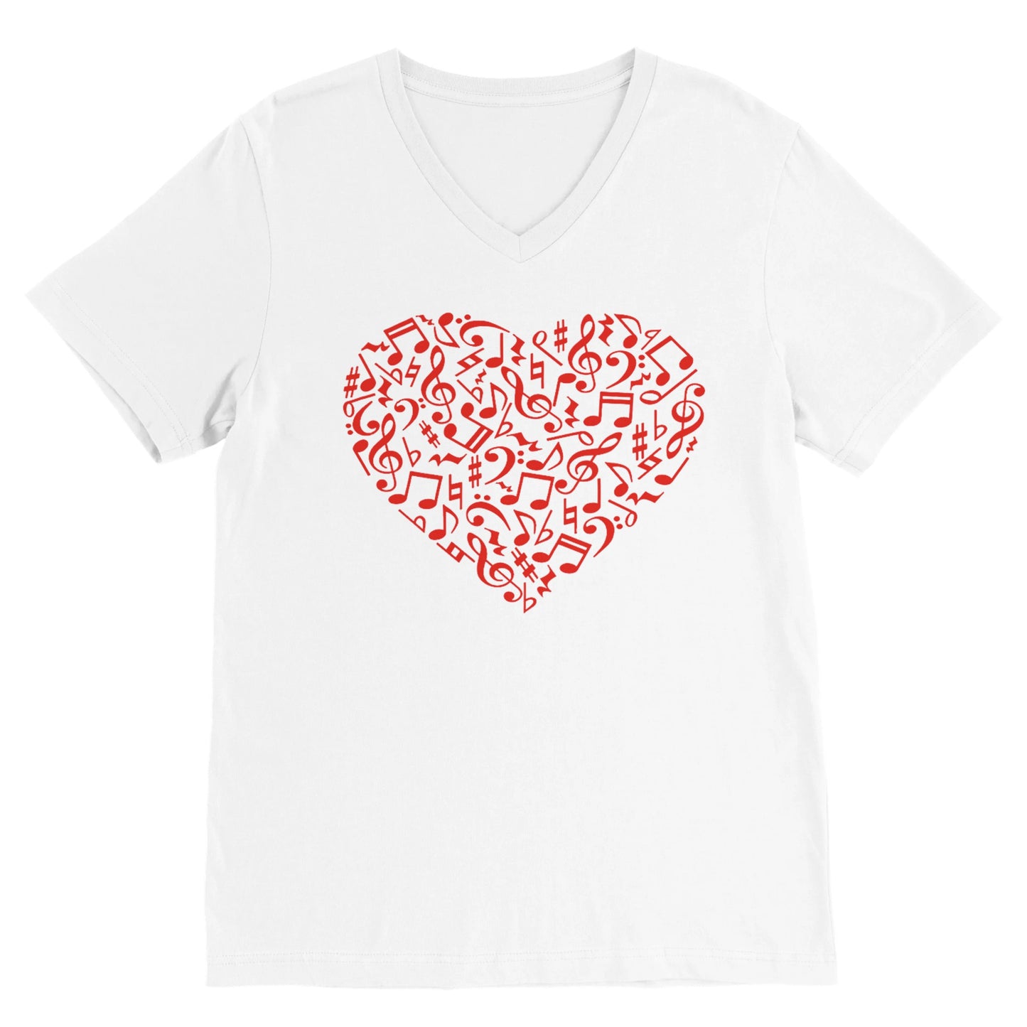 Music Heart (V Neck)