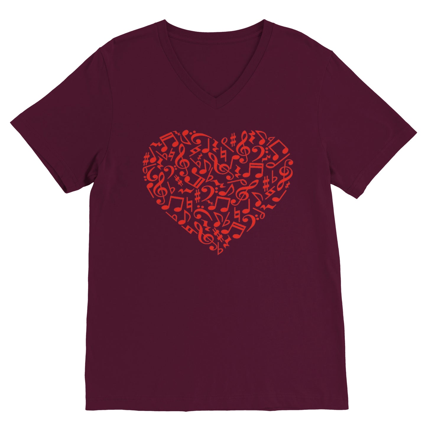 Music Heart (V Neck)