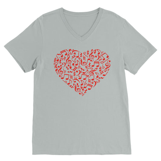 Music Heart (V Neck)