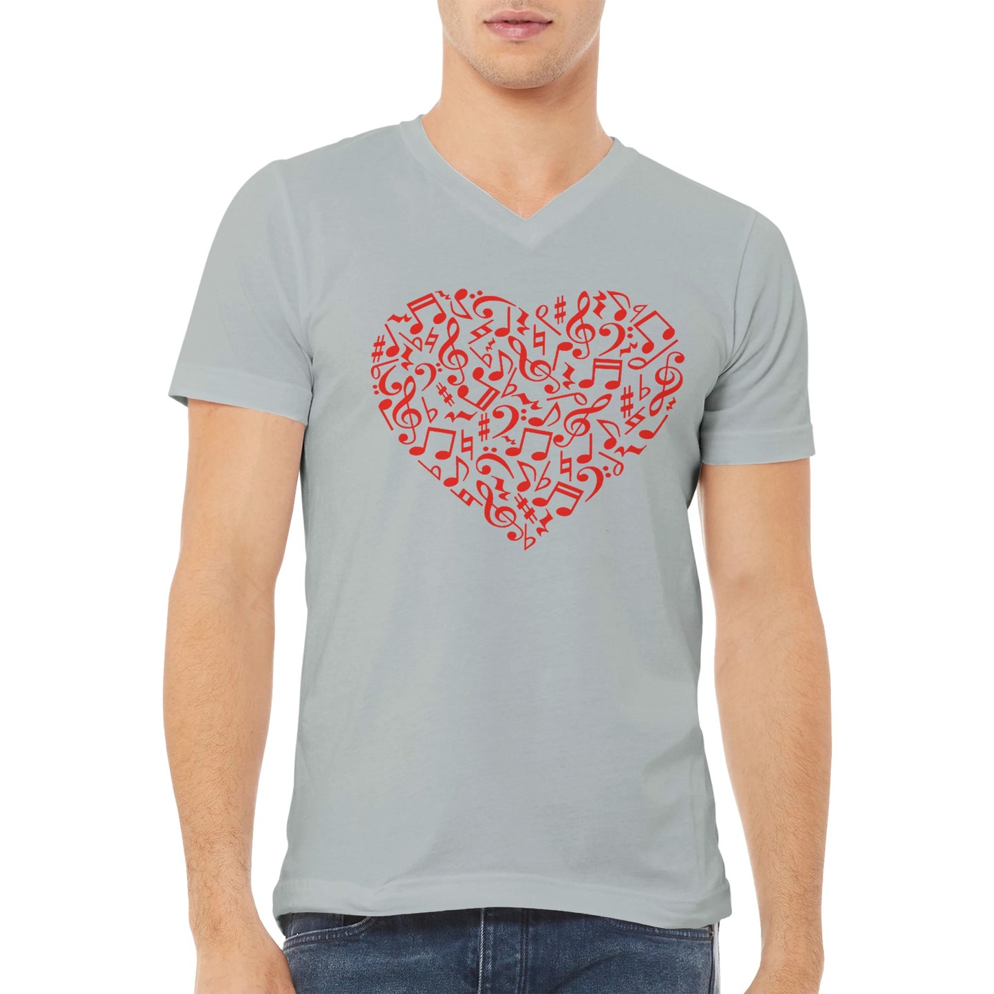 Music Heart (V Neck)