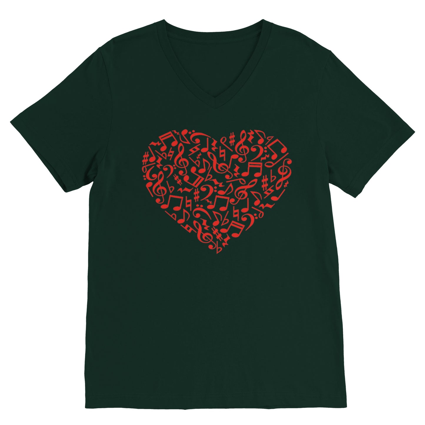 Music Heart (V Neck)