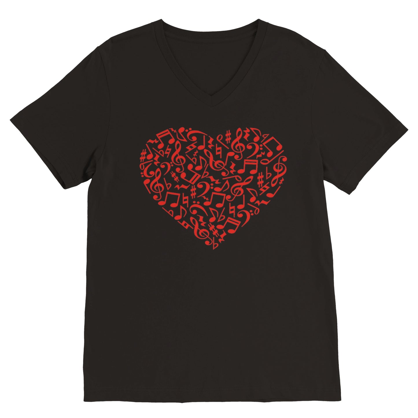 Music Heart (V Neck)