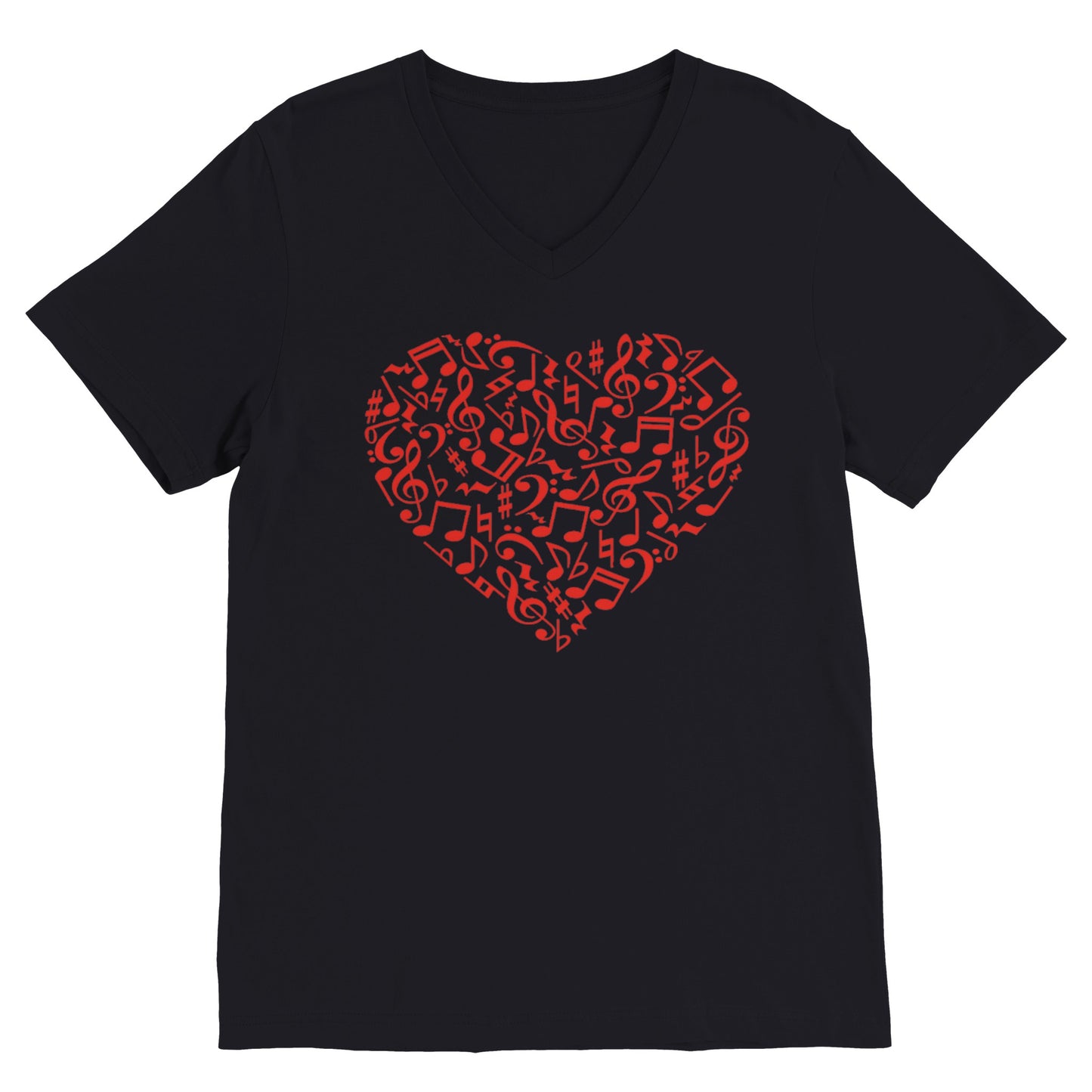 Music Heart (V Neck)